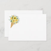 Carte Floral Note (Devant / Derrière)