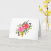 Carte Floral Note, fixe, carte de voeux (Fleur jaune)