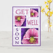 Carte Floral obtenez les souhaits de puits bientôt (Fleur jaune)