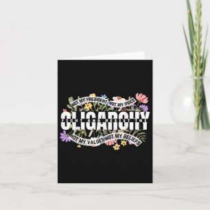 Carte Floral, Pas Mon Président, Ne Lutte Et Résiste À L