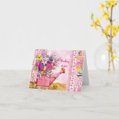 Carte Floral Penser à vous (Fleur jaune)