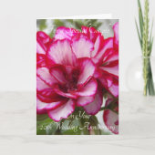 Carte Floral Personnalisé 20e anniversaire de Mariage (Devant)