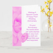 Carte Floral Personnalisé 30e anniversaire de Mariage (Fleur jaune)