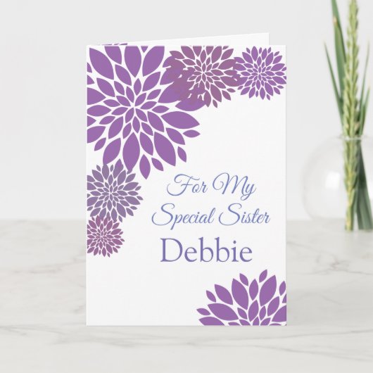 Carte Floral Print Custom (Devant)
