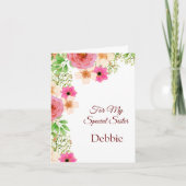 Carte Floral Print Custom (Devant)