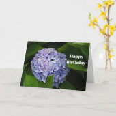 Carte Floral Purple Hydrangea Photo Anniversaire (Fleur jaune)