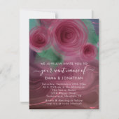 Carte Floral QR Code Marsala Rose Bourgogne (Devant)