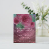 Carte Floral QR Code Marsala Rose Bourgogne (Debout devant)