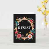 Carte Floral résiste à Trump _2 (Fleur jaune)
