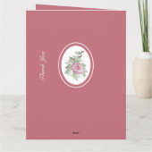 Carte Floral rose (Dos)