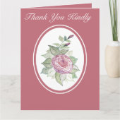 Carte Floral rose (Devant)