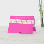 Carte Floral rose clair (Dos)