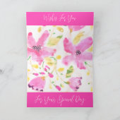 Carte Floral rose clair (Intérieur)