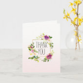 Carte Floral rose de Bourgogne (Fleur jaune)