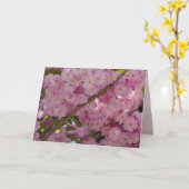 Carte Floral rose et papillon (Fleur jaune)