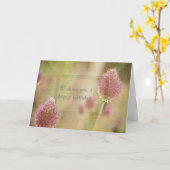 Carte Floral rose inspiré (Fleur jaune)