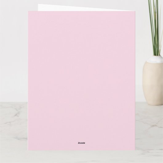 Carte Floral rose Joyeux Pâques mignonne Lapin Fleur Wre (Dos)