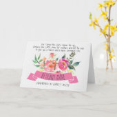 Carte Floral rose Roses Crucifix Scripture Confirmation (Fleur jaune)