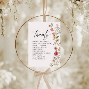 Carte Floral Seating Chart Tableau 2
