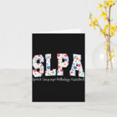 Carte Floral Speech Language Pathology Istant Slpa Appre (Fleur jaune)