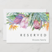 Carte Floral tropical coloré | Connexion réservée (Dos)