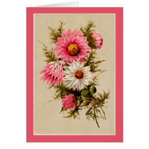 Carte Floral vintage