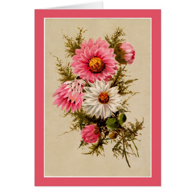 Carte Floral vintage (Devant)