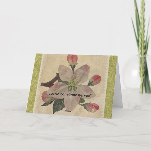 Carte Floral : Vintage (Dos)