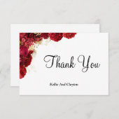 Carte Floral Violet Et Or (Devant / Derrière)