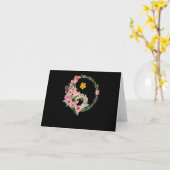 Carte Floral Yin Yang (Fleur jaune)