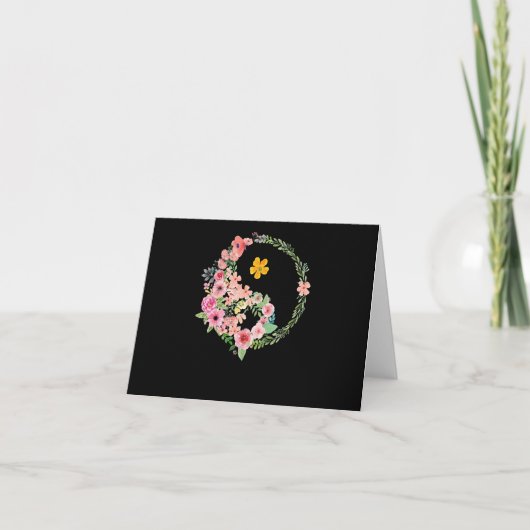 Carte Floral Yin Yang (Devant)