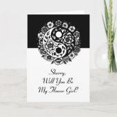 Carte Floral Yin Yang Flower Girl Proposition (Devant)