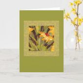 carte florale (Fleur jaune)