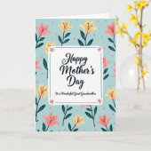 Carte Florale Arrière-Grand-Mère (Fleur jaune)