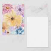 Carte Florale aux fleurs lumineuses (Devant / Derrière)