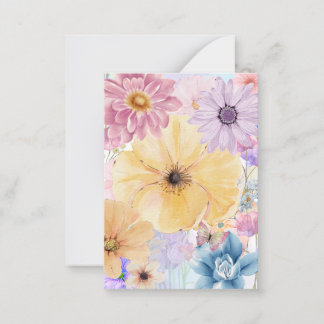 Carte Florale aux fleurs lumineuses