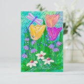 Carte florale blanche Deanna Day (Debout devant)