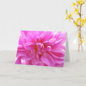 Carte florale blanche rose Dahlia (Fleur jaune)