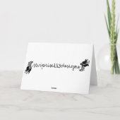 Carte Florale Bleue de minuit (Dos)