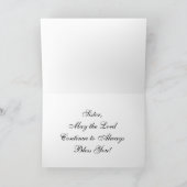 Carte florale catholique Nun Diamond 75e Jubilee (Intérieur)