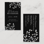 Carte florale chique de maman (Devant / Derrière)