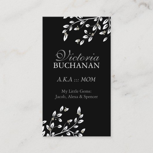 Carte florale chique de maman (Devant)