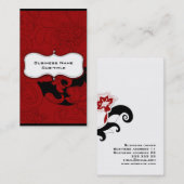 Carte florale d'affaires ou de profil (Devant / Derrière)