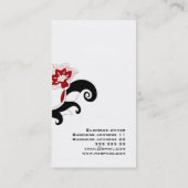 Carte florale d'affaires ou de profil (Dos)