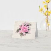Carte florale Dahlia (Fleur jaune)