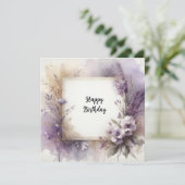 carte florale d'anniversaire heureuse (Debout devant)