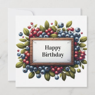 carte florale d'anniversaire heureuse