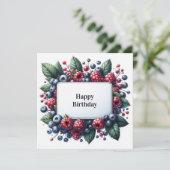 carte florale d'anniversaire heureuse (Debout devant)