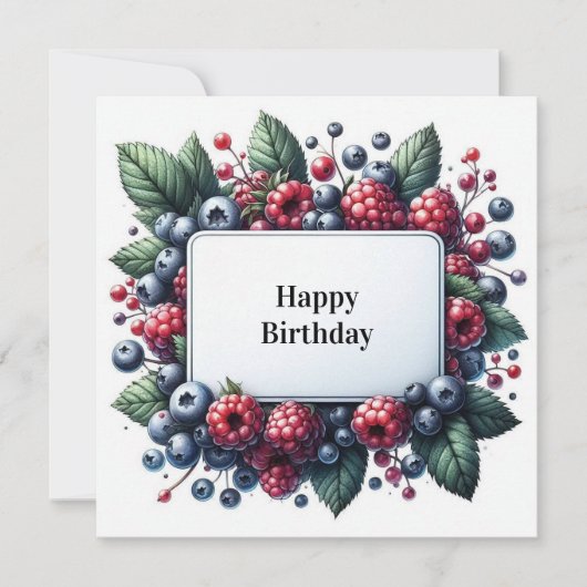 carte florale d'anniversaire heureuse (Devant)