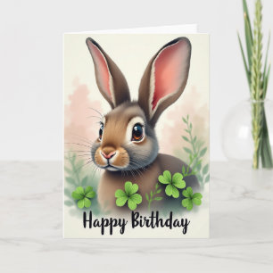 Carte florale d'anniversaire pour ami à fourrure j